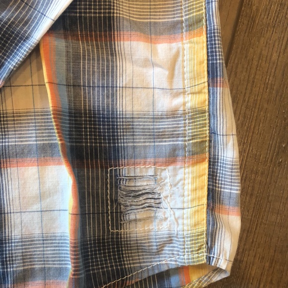 BKE Vintage boys long sleeve snap up plaid shirt - Picture 5 of 10